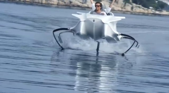 The world’s first eco-friendly hovering speedboat