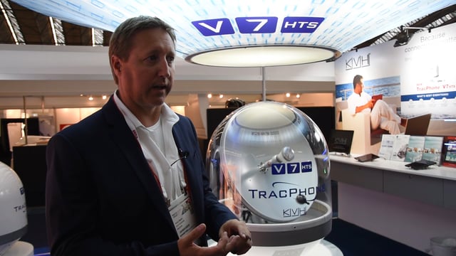 What can KVH’s new mini-VSAT Broadband system offer to superyacht customers?