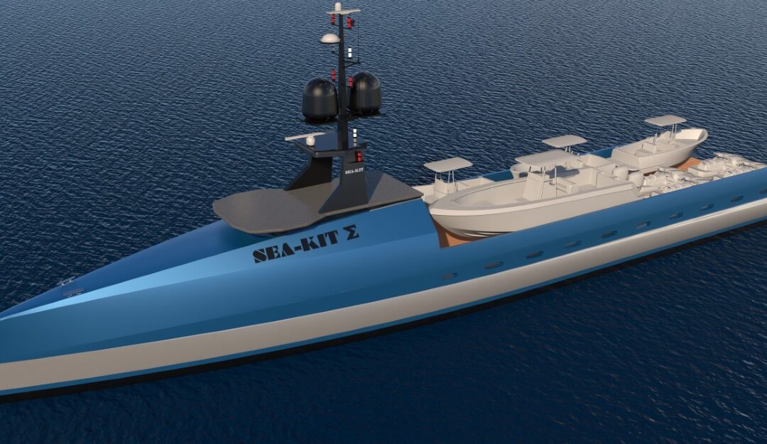 SEA-KIT unveils un-crewed superyacht support vessel concept